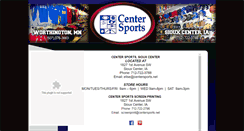 Desktop Screenshot of centersports.net